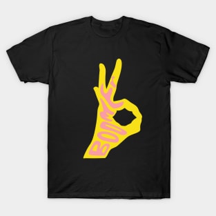 Okay Boomer Hand Typography T-Shirt